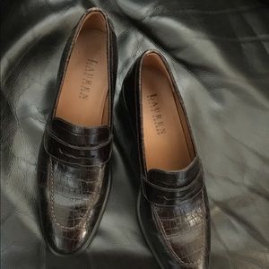 Lauren Ralph Lauren Brown Loafer Style Heel
